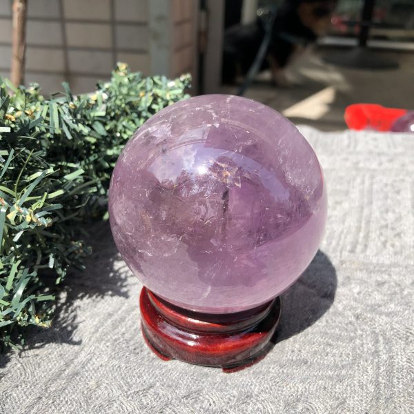 BI CẦU THẠCH ANH TÍM (CT02) - ĐK: 7,64 CM - KL: 598 GRAM