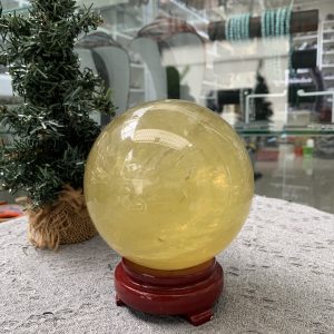 BI CẦU THẠCH ANH VÀNG SAO (TAVS03) ĐK: 11,15CM, KL: 1,94KG