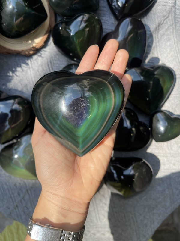 Trái tim Rainbow Fluorite | Đá trang trí, sưu tầm, healing | CADA DECOR