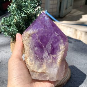 Chóp thạch anh tím (TTU12) - KT: 15,2*5 CM - KL: 0,415 KG