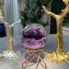 Bi Cầu Miệng Cười Thạch Anh Tím – Amethyst (BTH02) - KL: 0,225 KG - ĐK: 5,9CM