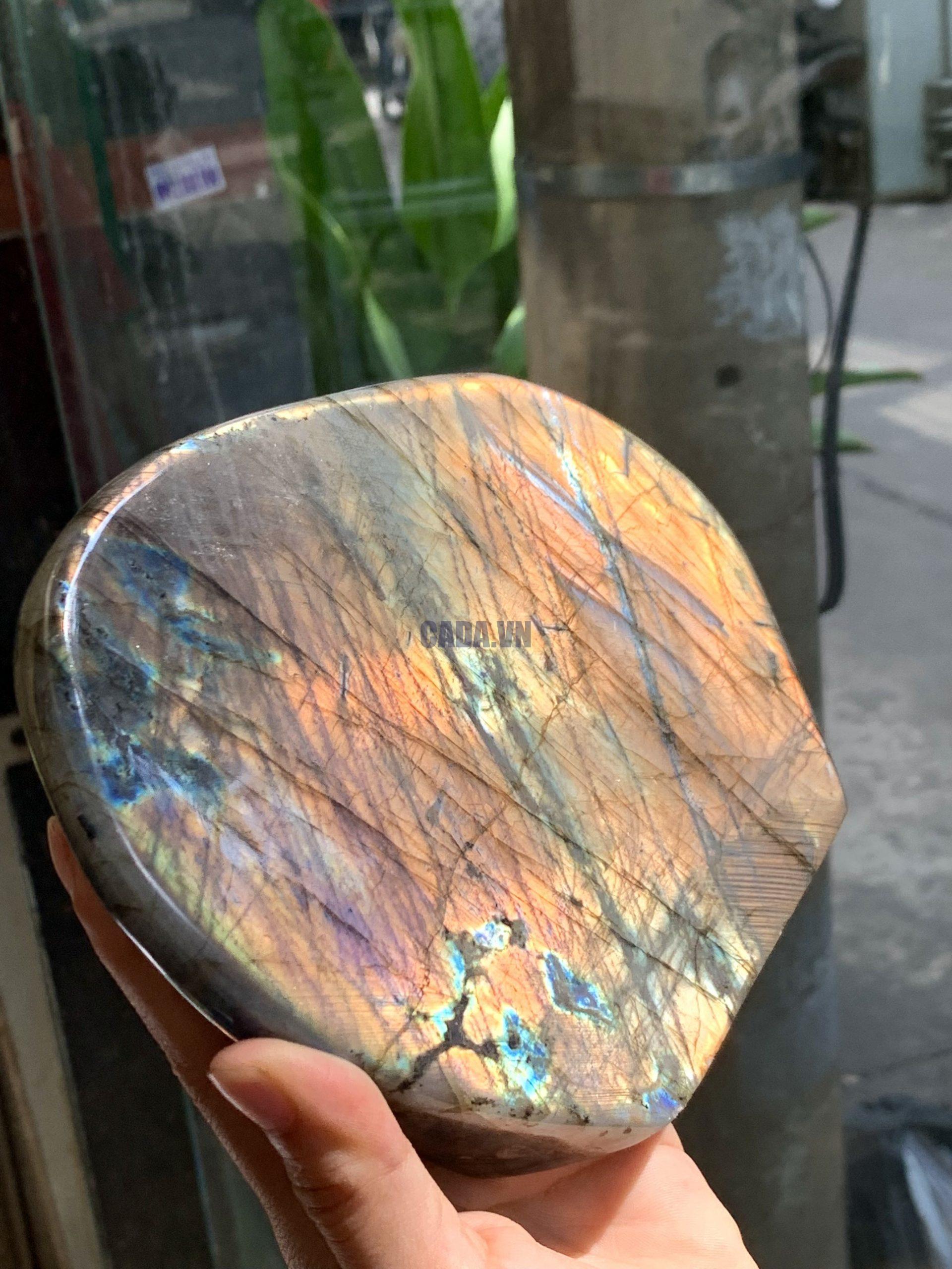 ĐÁ XÀ CỪ - HẮC NGUYỆT QUANG - Labradorite (XC173) - KL: 1,348KG