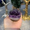 Bi Cầu Miệng Cười Thạch Anh Tím – Amethyst (BTH02) – KL: 0,225 KG – ĐK: 5,9CM