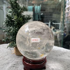 QUẢ CẦU PHONG THỦY THẠCH ANH TRẮNG (BTR61) ĐK: 11,56CM KL: 2,115KG