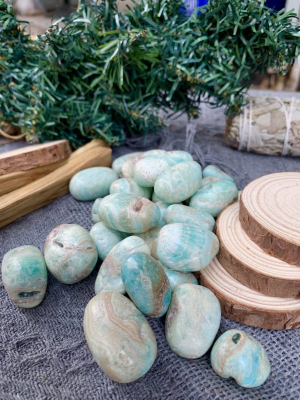 Đá Thô Tumble Blue Aragonite - Đá thanh tẩy - Đá Tarot | CADA DECOR