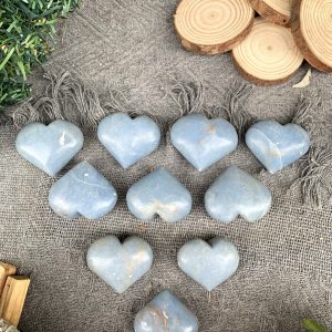 Trái tim Angelite | Đá trang trí, sưu tầm, healing | CADA DECOR