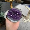 Bi Cầu Miệng Cười Thạch Anh Tím – Amethyst (BTH112) – KL: 0,585 KG – ĐK: 8,1CM