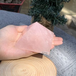 KIM TỰ THÁP ĐÁ THẠCH ANH HỒNG (KTT09) KT: 5,2*7,8 CM - KL: 0,3 KG 