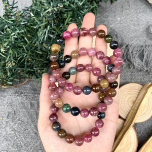 Vòng tay Tourmaline đa sắc 9mm - Vòng đơn | CADA DECOR