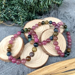 Vòng tay Tourmaline đa sắc 9mm - Vòng đơn | CADA DECOR