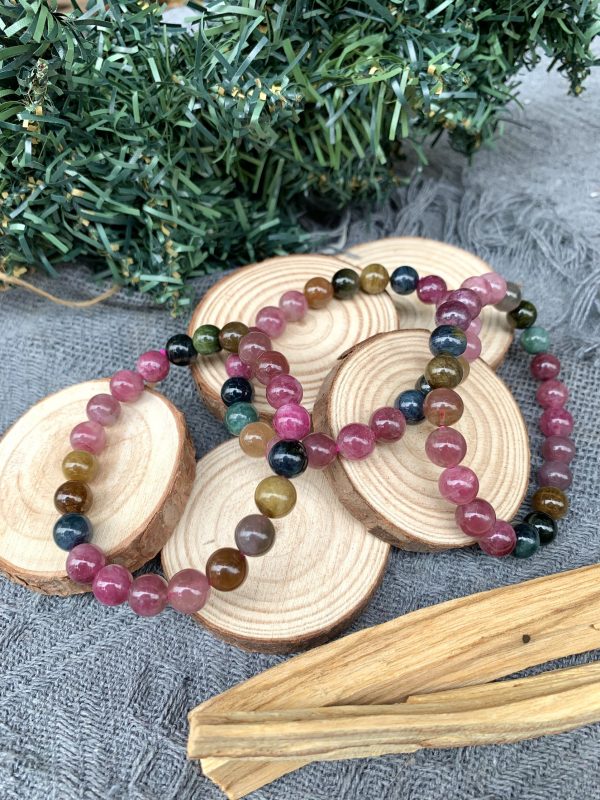 Vòng tay Tourmaline đa sắc 9mm - Vòng đơn | CADA DECOR