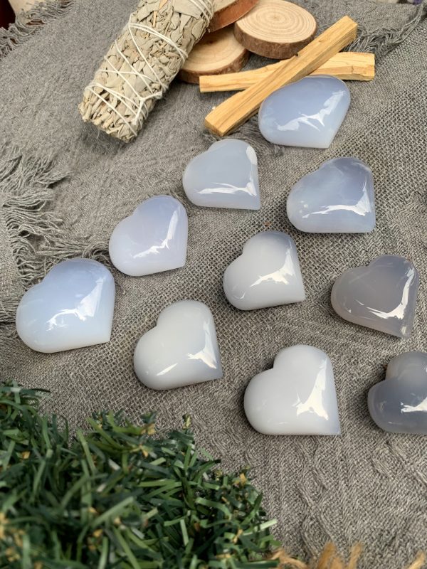 Trái tim Chalcedony | Đá trang trí, sưu tầm, healing | CADA DECOR