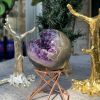 Bi Cầu Miệng Cười Thạch Anh Tím – Amethyst (BTH02) – KL: 0,225 KG – ĐK: 5,9CM