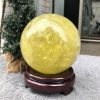 Bi Cầu Thạch Anh Vàng – Citrine Sphere (BV106) – KL: 2,535 KG – ĐK: 12,32 CM