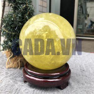 Bi Cầu Thạch Anh Vàng – Citrine Sphere (BV106) - KL: 2,535 KG - ĐK: 12,32 CM