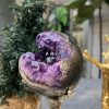 Bi Cầu Miệng Cười Thạch Anh Tím – Amethyst (BTH04) – KL: 0,345 KG – ĐK: 6,6CM