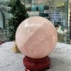 Bi cầu Thạch Anh Hồng – Rose Quartz Sphere (BH166), ĐK: 11,15CM, KL: 1,86KG