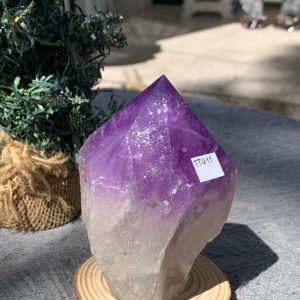 Chóp thạch anh tím (TTU11) - KT: 15*5,7 CM - KL: 0,51 KG