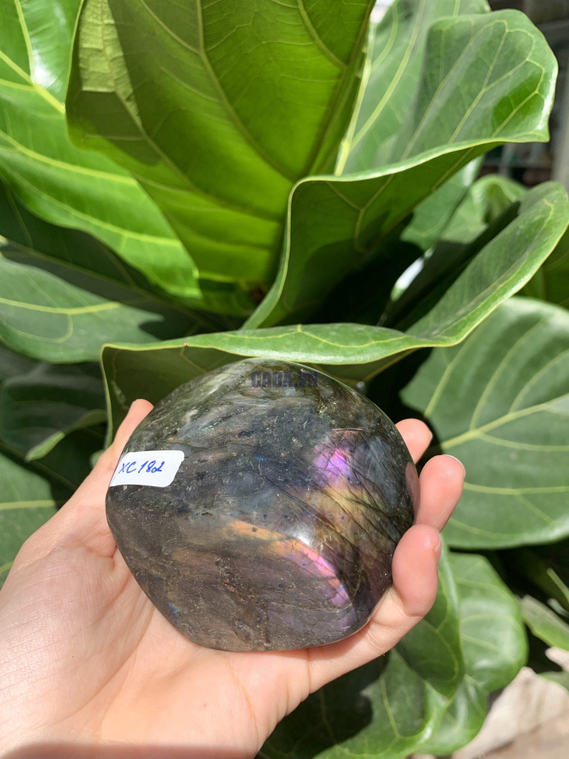 ĐÁ XÀ CỪ - HẮC NGUYỆT QUANG - Labradorite (XC182) - KL: 0,524KG
