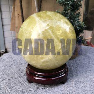Bi Cầu Thạch Anh Vàng – Citrine Sphere (BV111) - KL: 3,705 KG - ĐK: 14,01 CM