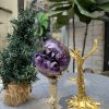 Bi Cầu Miệng Cười Thạch Anh Tím – Amethyst (BTH08) – KL: 0,325 KG – ĐK: 6,8CM