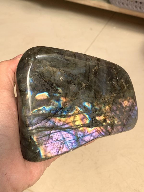 ĐÁ XÀ CỪ - HẮC NGUYỆT QUANG - Labradorite (XC165) - KL: 1,052KG