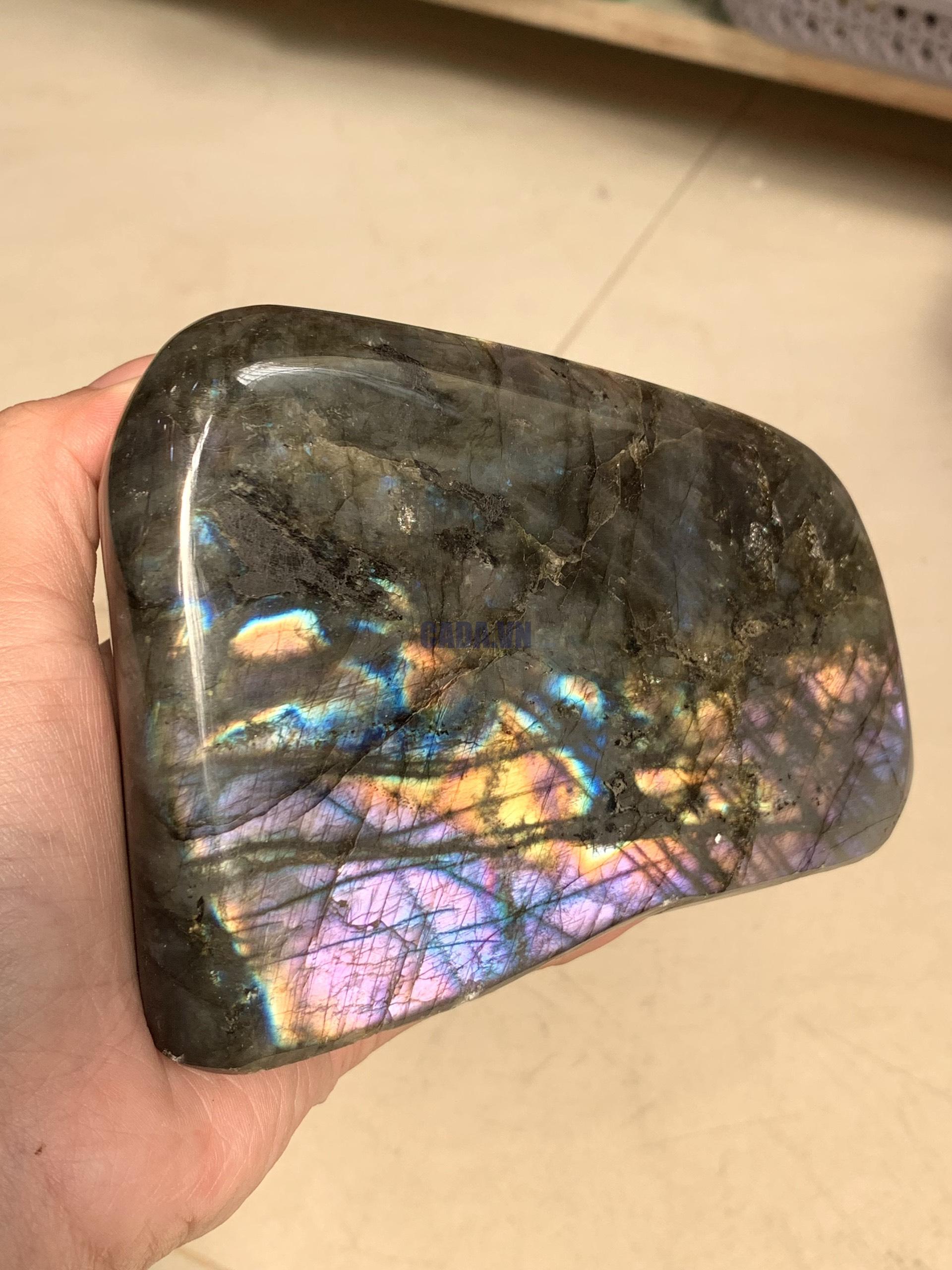 ĐÁ XÀ CỪ - HẮC NGUYỆT QUANG - Labradorite (XC165) - KL: 1,052KG