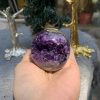 Bi Cầu Miệng Cười Thạch Anh Tím – Amethyst (BTH03) – KL: 0,18 KG – ĐK: 5,3CM