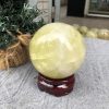 Bi Cầu Thạch Anh Vàng – Citrine Sphere (BV82) – KL: 0,57 KG – ĐK: 7,48 CM