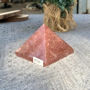 KIM TỰ THÁP ĐÁ THẠCH ANH DÂU ĐỎ - Strawberry Quartz (KTT30) KT: 4,4*6 CM - KL: 0,175 KG 