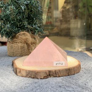 KIM TỰ THÁP ĐÁ THẠCH ANH HỒNG (KTT12) KT: 4,5*7,1 CM - KL: 0,255 KG 