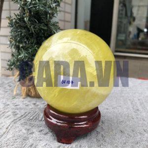 Bi Cầu Thạch Anh Vàng – Citrine Sphere (BV107) - KL: 1,535 KG - ĐK: 10,45 CM