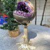 Bi Cầu Miệng Cười Thạch Anh Tím – Amethyst (BTH06) – KL: 0,465 KG – ĐK: 7,3CM