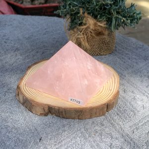 KIM TỰ THÁP ĐÁ THẠCH ANH HỒNG (KTT09) KT: 5,2*7,8 CM - KL: 0,3 KG 