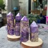 Trụ đá mắt rồng – Charoite | Đá trang trí, sưu tầm, healing | CADA DECOR