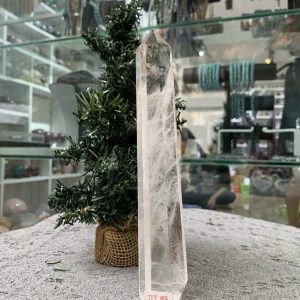 Trụ Thạch Anh Trắng trong – Clear Quartz Point, KL: 0,295 KG (TTT184)