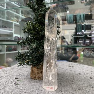 Trụ Thạch Anh Trắng trong – Clear Quartz Point, KL: 0,285 KG (TTT186)
