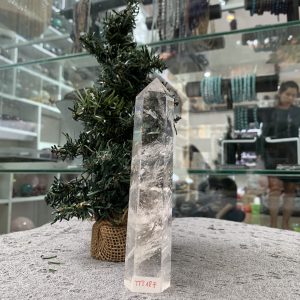 Trụ Thạch Anh Trắng trong – Clear Quartz Point, KL: 0,24 KG (TTT187)