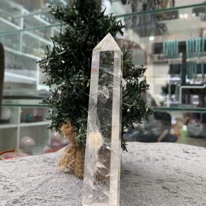 Trụ Thạch Anh Trắng trong – Clear Quartz Point, KL: 0,195KG (TTT189)