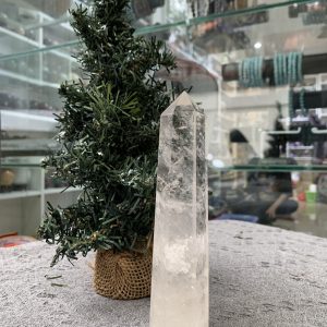 Trụ Thạch Anh Trắng trong – Clear Quartz Point, KL: 0,26 KG (TTT190)