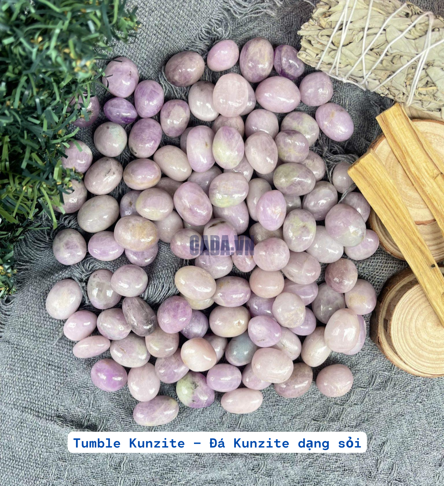 Đá Tumble Kunzite | Đá trang trí, sưu tầm, healing | CADA DECOR