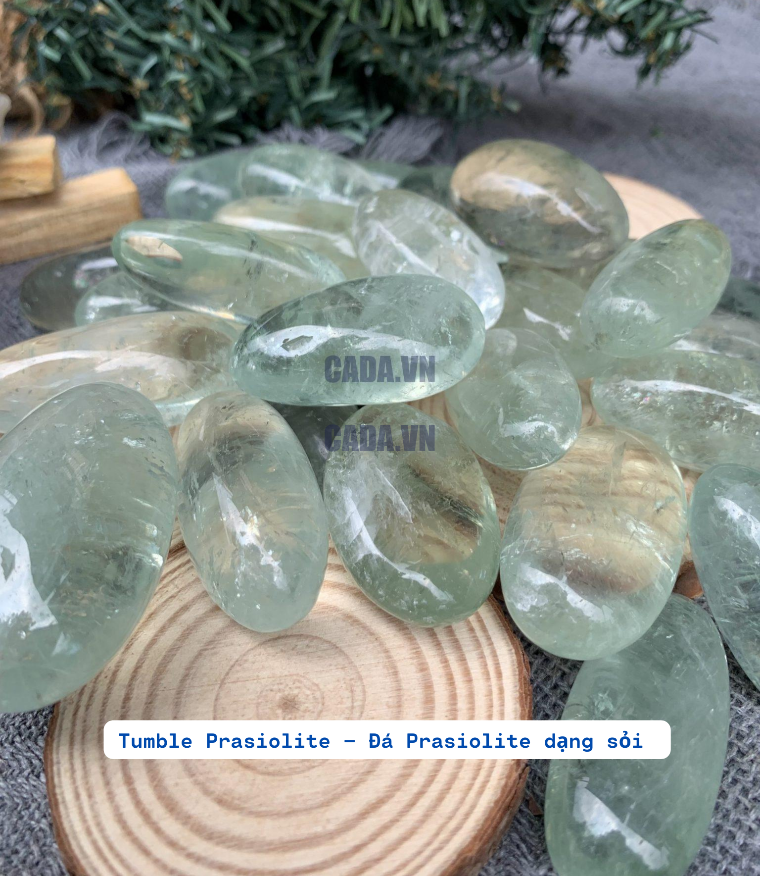 Tumble Prasiolite | Đá trang trí, sưu tầm, healing | CADA DECOR