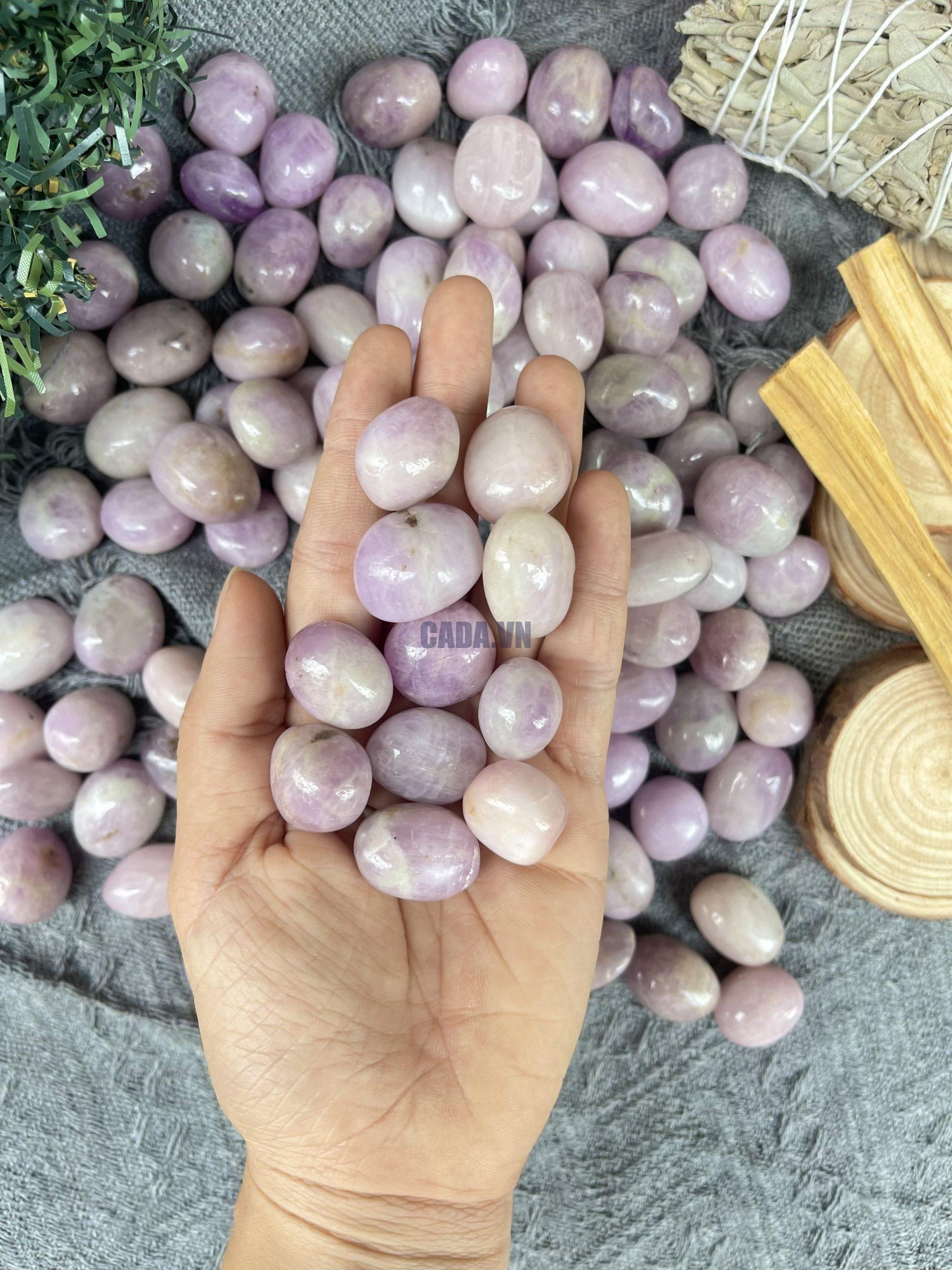 Đá Tumble Kunzite | Đá trang trí, sưu tầm, healing | CADA DECOR