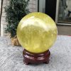 Bi Cầu Thạch Anh Vàng – Citrine Sphere (BV107) – KL: 1,535 KG – ĐK: 10,45 CM