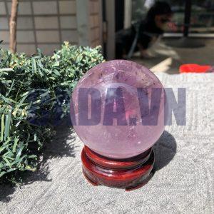 BI CẦU THẠCH ANH TÍM (CT05) - ĐK: 6,85 CM - KL: 433,1 GRAM