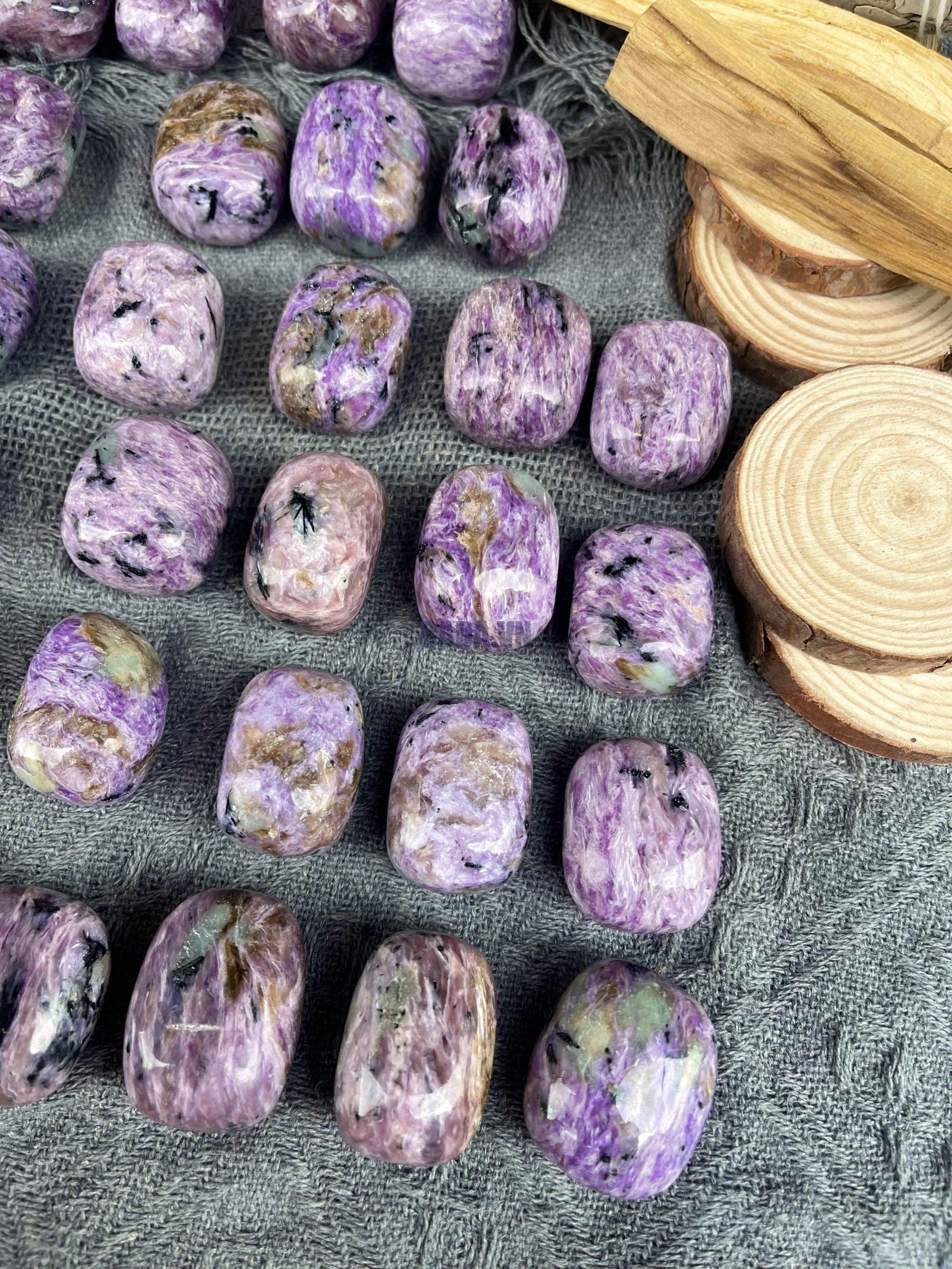 Tumble mắt rồng - Charoite | Đá trang trí, sưu tầm, healing | CADA DECOR