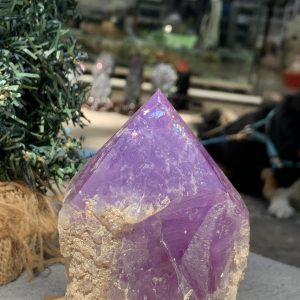Chóp thạch anh tím (TTU12) - KT: 15,2*5 CM - KL: 0,415 KG