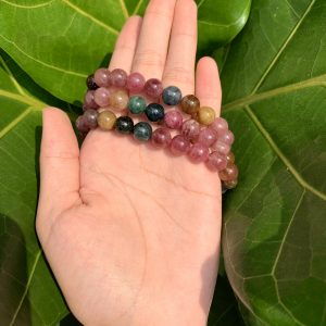 Vòng tay Tourmaline đa sắc 9mm - Vòng đơn | CADA DECOR