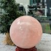 Bi cầu Thạch Anh Hồng – Rose Quartz Sphere (BH185), ĐK: 11,15CM, KL: 1,91KG