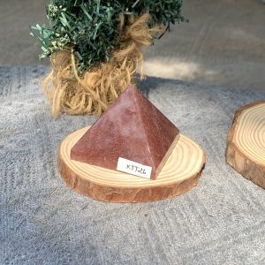 KIM TỰ THÁP ĐÁ THẠCH ANH DÂU ĐỎ - Strawberry Quartz (KTT26) KT: 4,1*5 CM - KL: 0,12 KG 